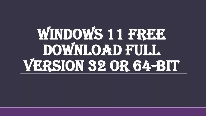 how can i get windows 11 for free