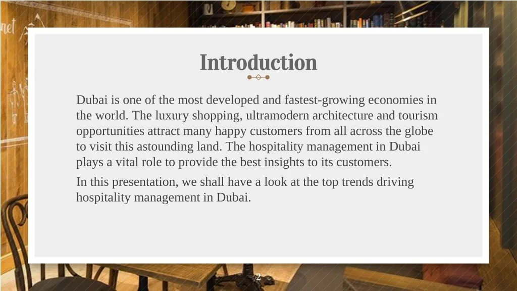 PPT - Recent Trends in the Hospitality Management in Dubai PowerPoint ...