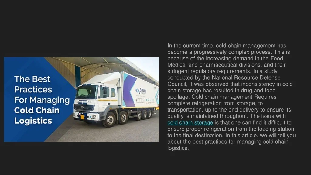 PPT - Leading Logistics & Supply Chain Management Company In India ...