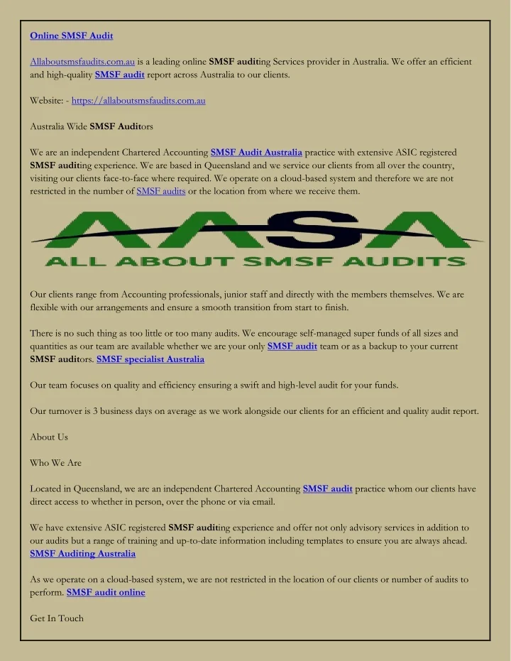 PPT - Online SMSF Audit PowerPoint Presentation, free download - ID ...