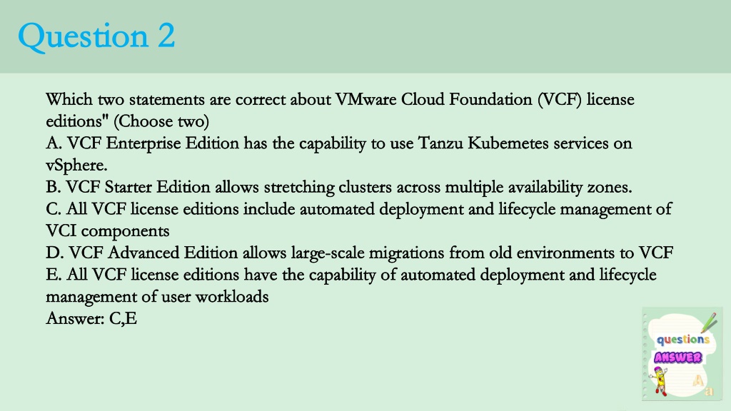 PPT - VMware Cloud Foundation Specialist 5V0-31.20 Practice Test ...