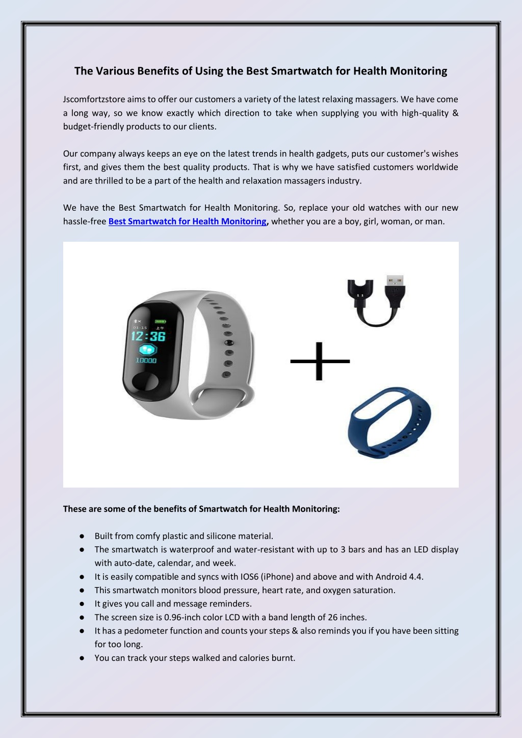 PPT - The Various Benefits Of Using The Best Smartwatch For Health ...