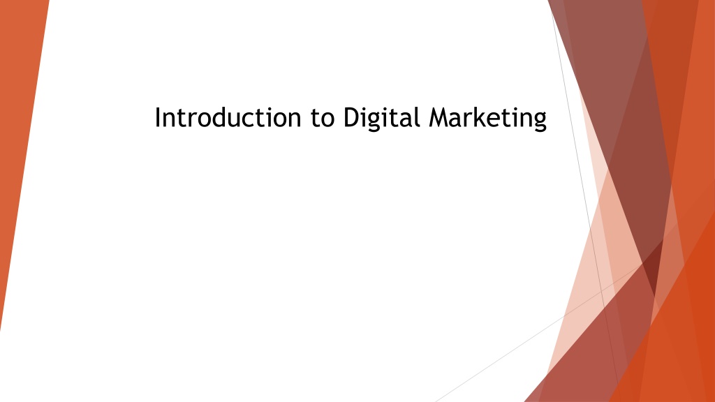 introduction to digital marketing presentation