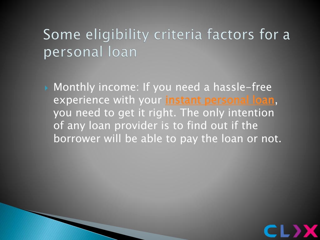 Ppt How To Check Eligibility Criteria For Personal Loan Powerpoint Presentation Id10669779 4740