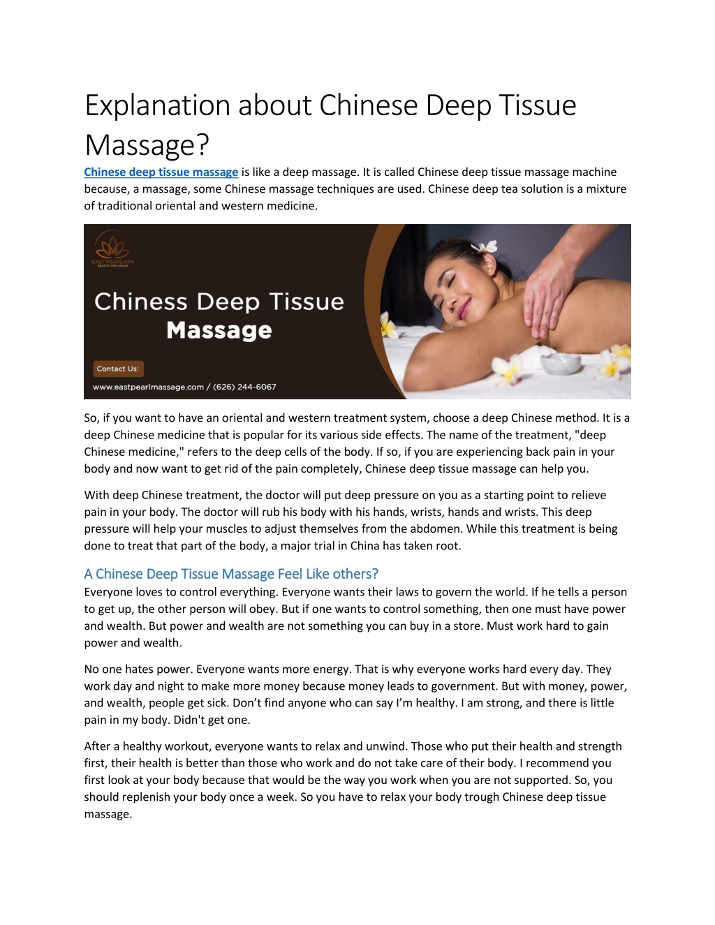 Ppt Explanation About Chinese Deep Tissue Massage Powerpoint Presentation Id10670382