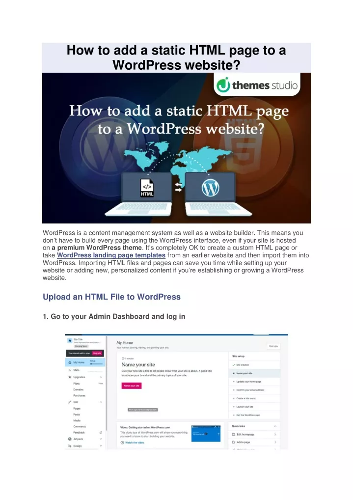 ppt-how-to-add-a-static-html-page-to-a-wordpress-website1-powerpoint