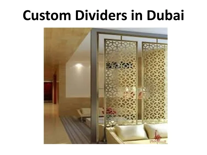 PPT Custom Dividers in Dubai PowerPoint Presentation, free download