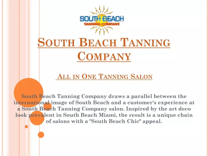 south beach tanning company all in one tanning salon n.