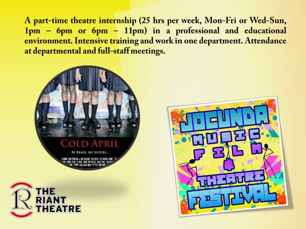 PPT Theatre Internships for Students NYC Apply it Online PowerPoint