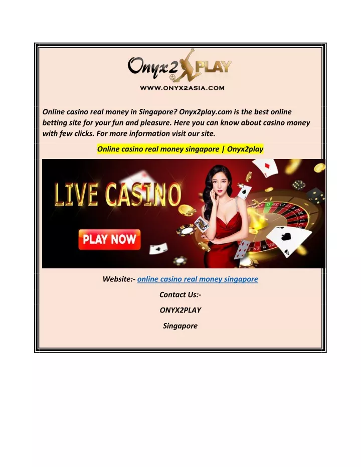 online casino real money singapore