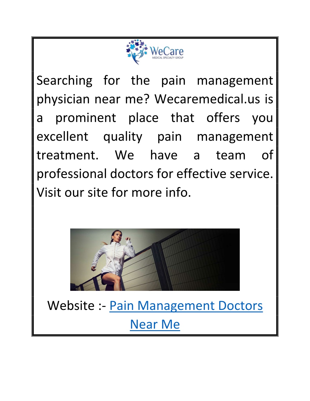 PPT - Pain Management Doctors Near Me Wecaremedical.us PowerPoint ...