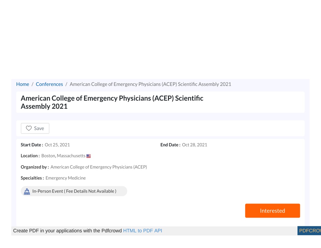 PPT - ACEP American College Of Emergency Physicians Scientific Assembly ...