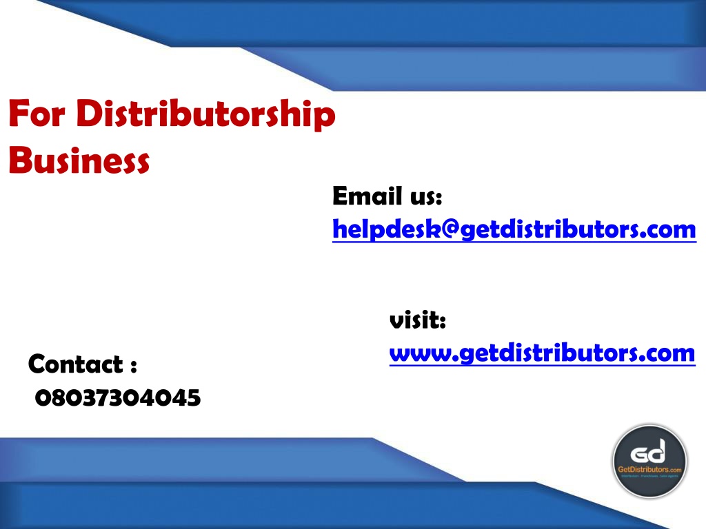 PPT - Looking for Automobile & Chemicals Distributorship Business ...