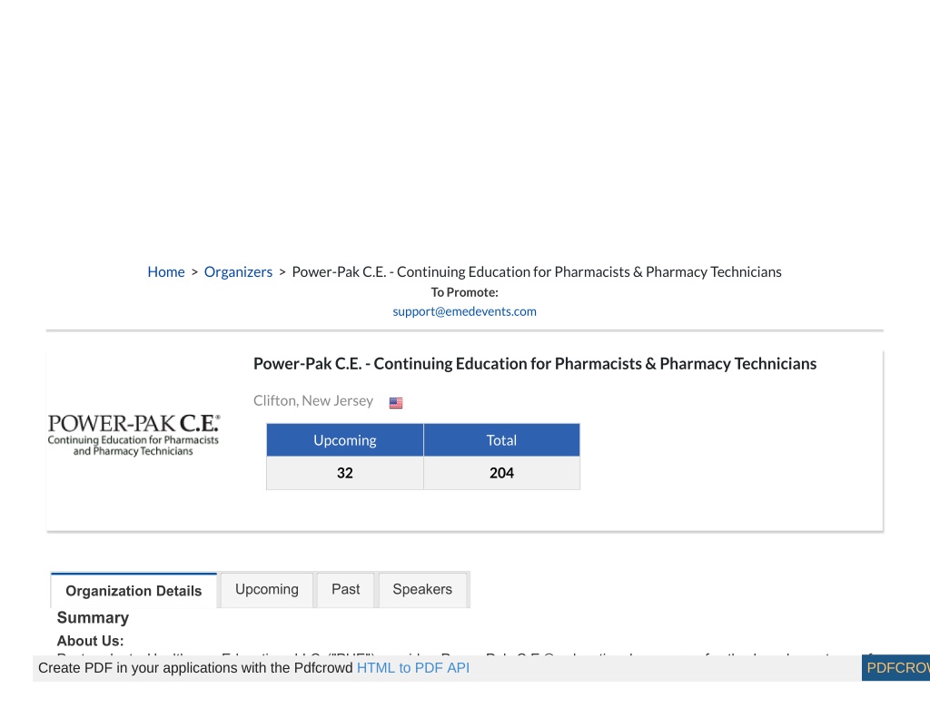 PPT PowerPak CE Continuing Education for Pharmacists & Pharmacy