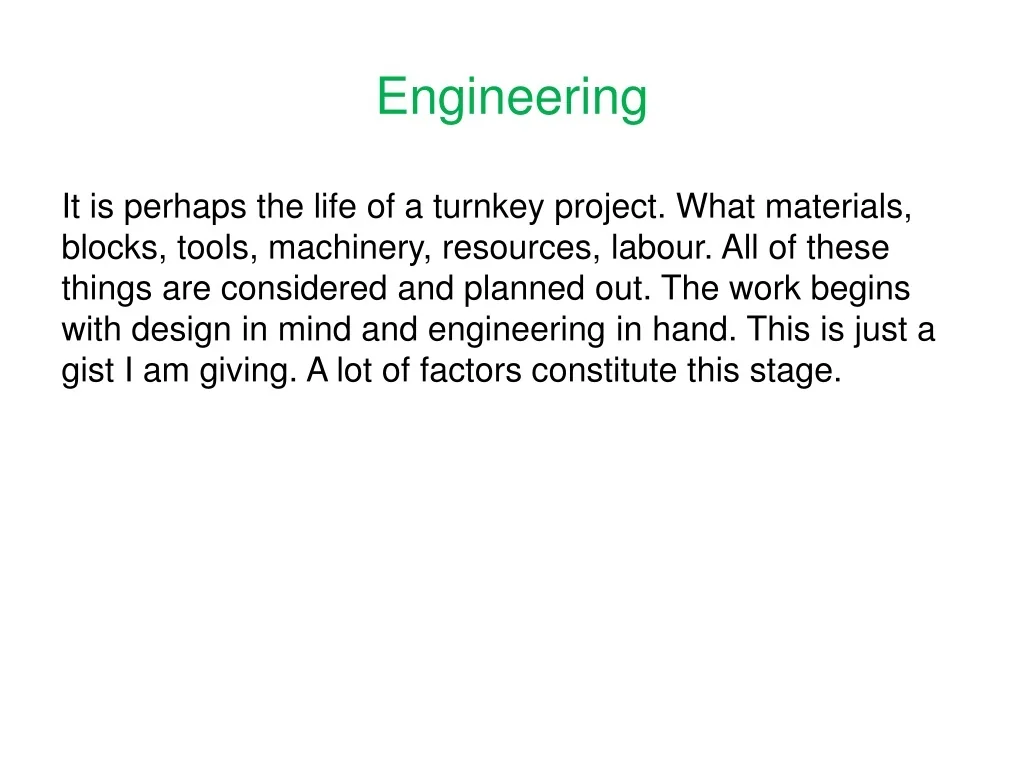 PPT - Stages of TurnKey Project in Construction industry PowerPoint ...