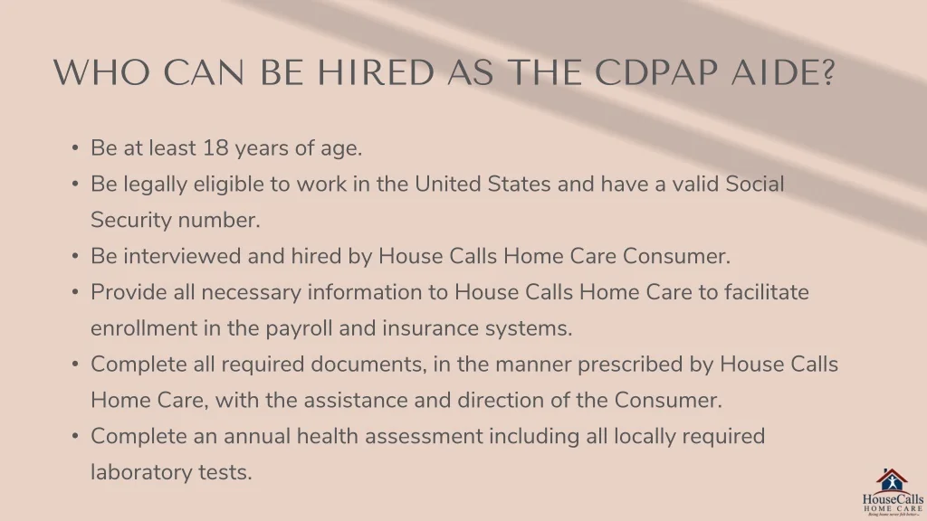 PPT - CDPAP Program by HouseCalls Home Care PowerPoint Presentation ...