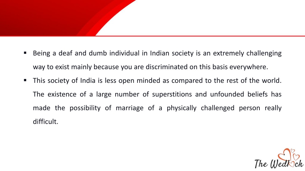 PPT - Best Deaf and Dumb Matrimonial Sites in India PowerPoint ...