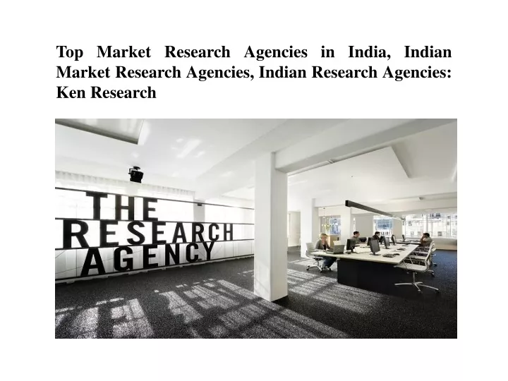 Top Market Research Agencies In India