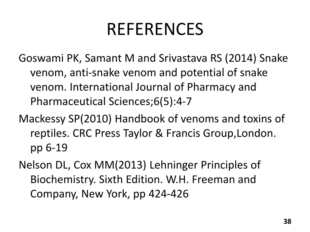 PPT - Snakes Venom PowerPoint Presentation, Free Download - ID:10686773