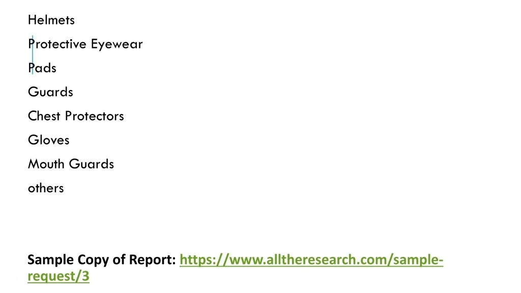 PPT Sports Protective Equipment Market PowerPoint Presentation, free