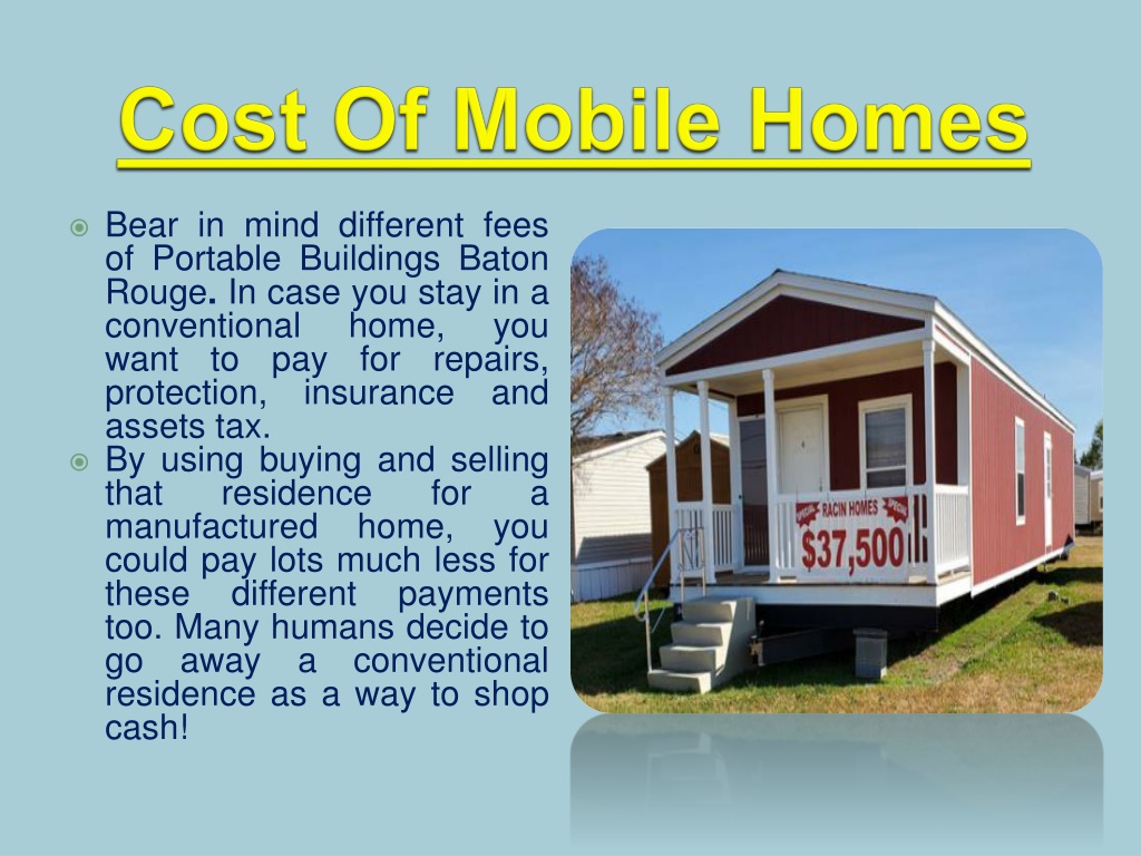 PPT Mobile Home Best Way To Live With Less Space PowerPoint