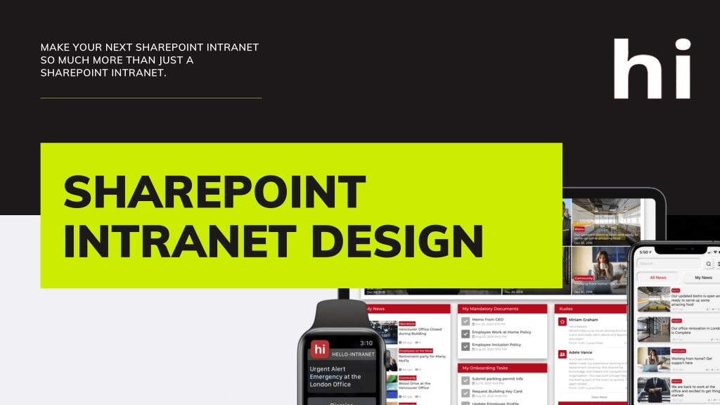 sharepoint intranet presentation