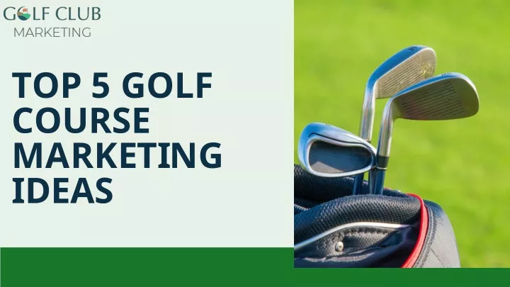 ways to promotee your golf course