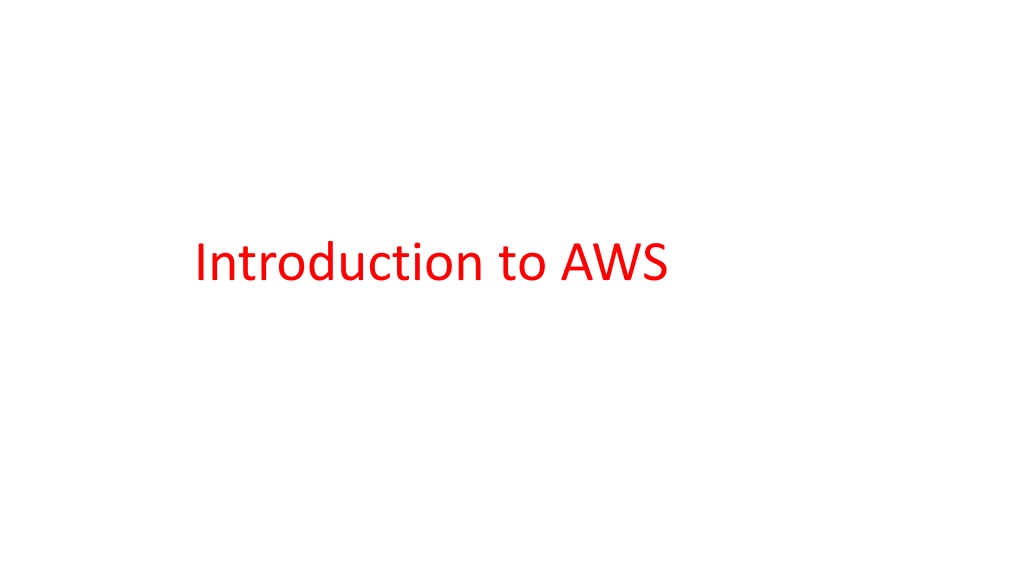 Ppt Introduction To Aws Powerpoint Presentation Free Download Id