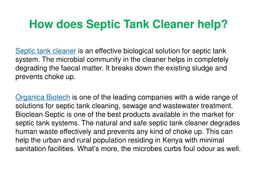 PPT How Can Septic Tank Cleaner Help Sewage Workers In Kenya