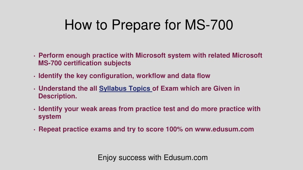 MS-700 Reliable Test Sims