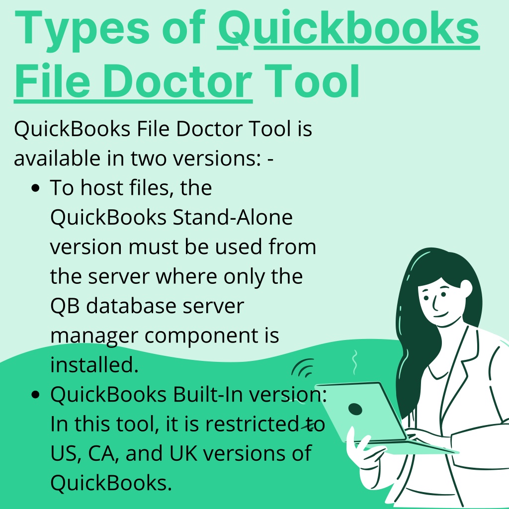 Ppt types of quickbooks file doctor powerpoint presentation free