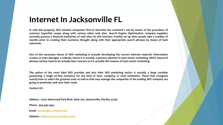 Internet In Jacksonville Fl N 