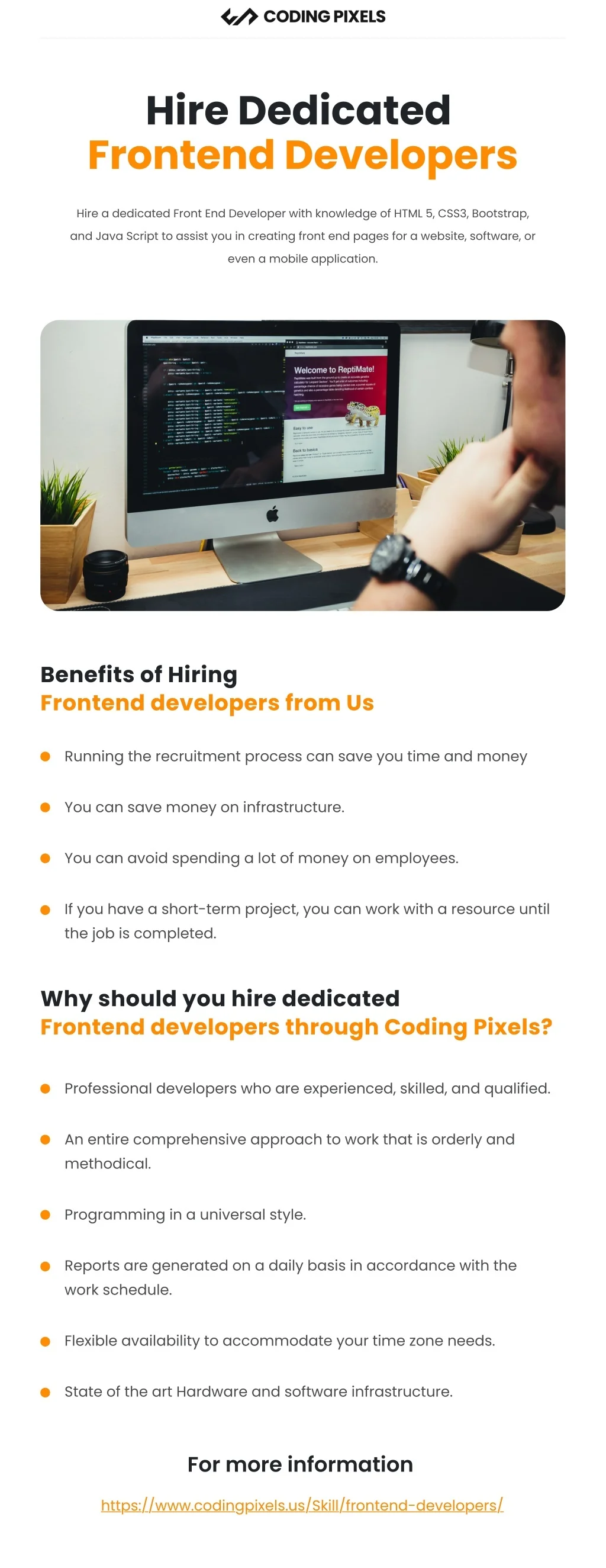 PPT - Hire Dedicated Frontend Developers PowerPoint Presentation, free ...