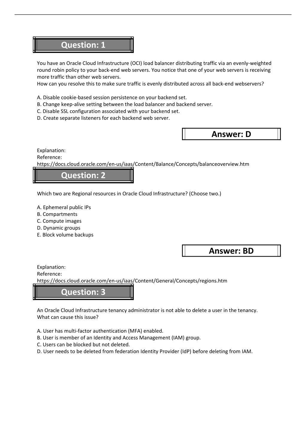 1z0-1072-22 Sample Questions Answers