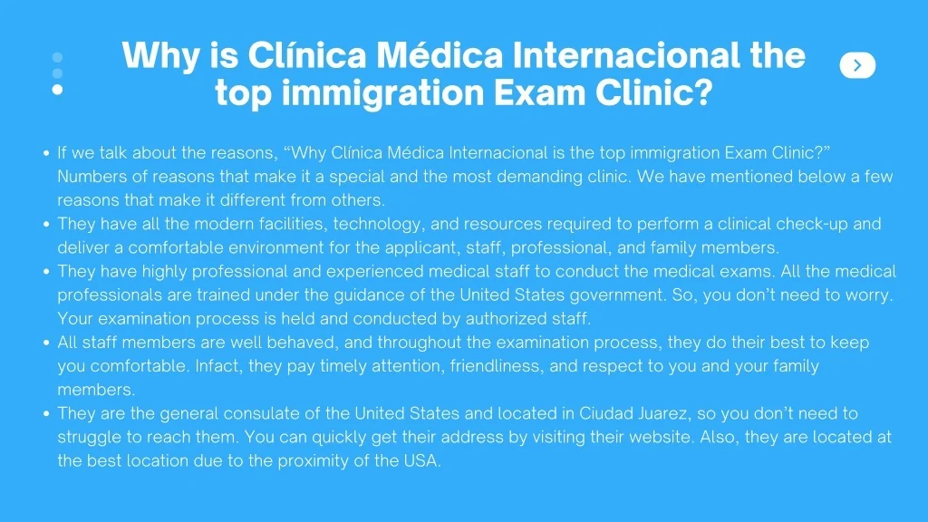 PPT Top Immigration Medical Exam Clinic in Ciudad Juarez PowerPoint