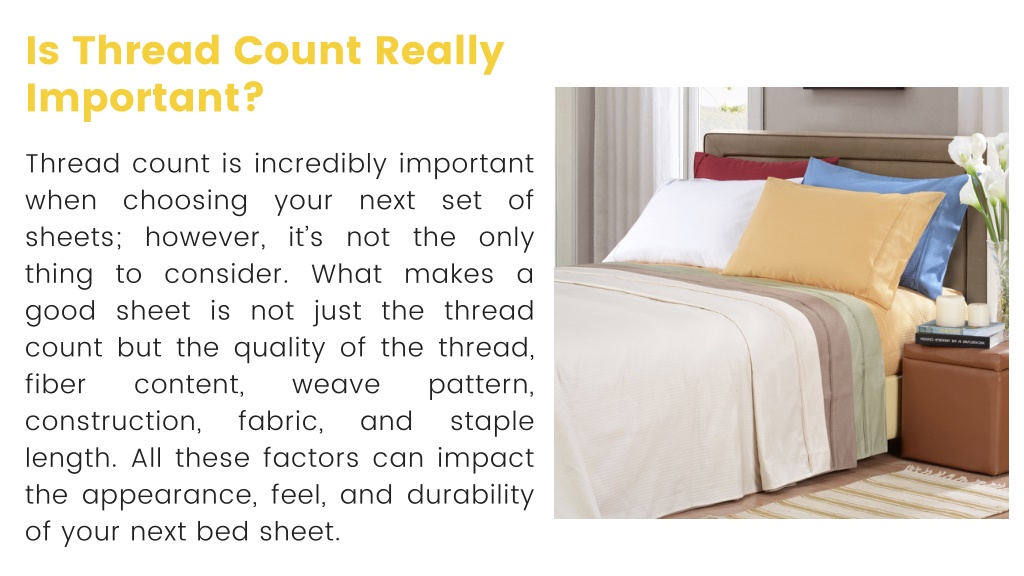 PPT What Is a Good Thread Count for Sheets PowerPoint Presentation