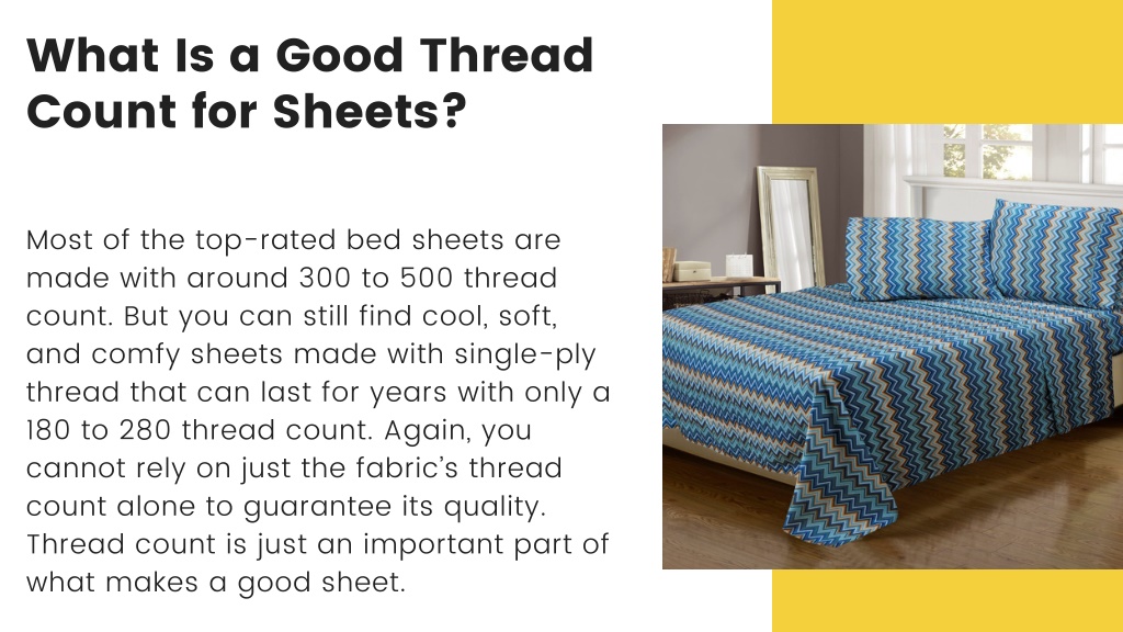 best thread count for sheets