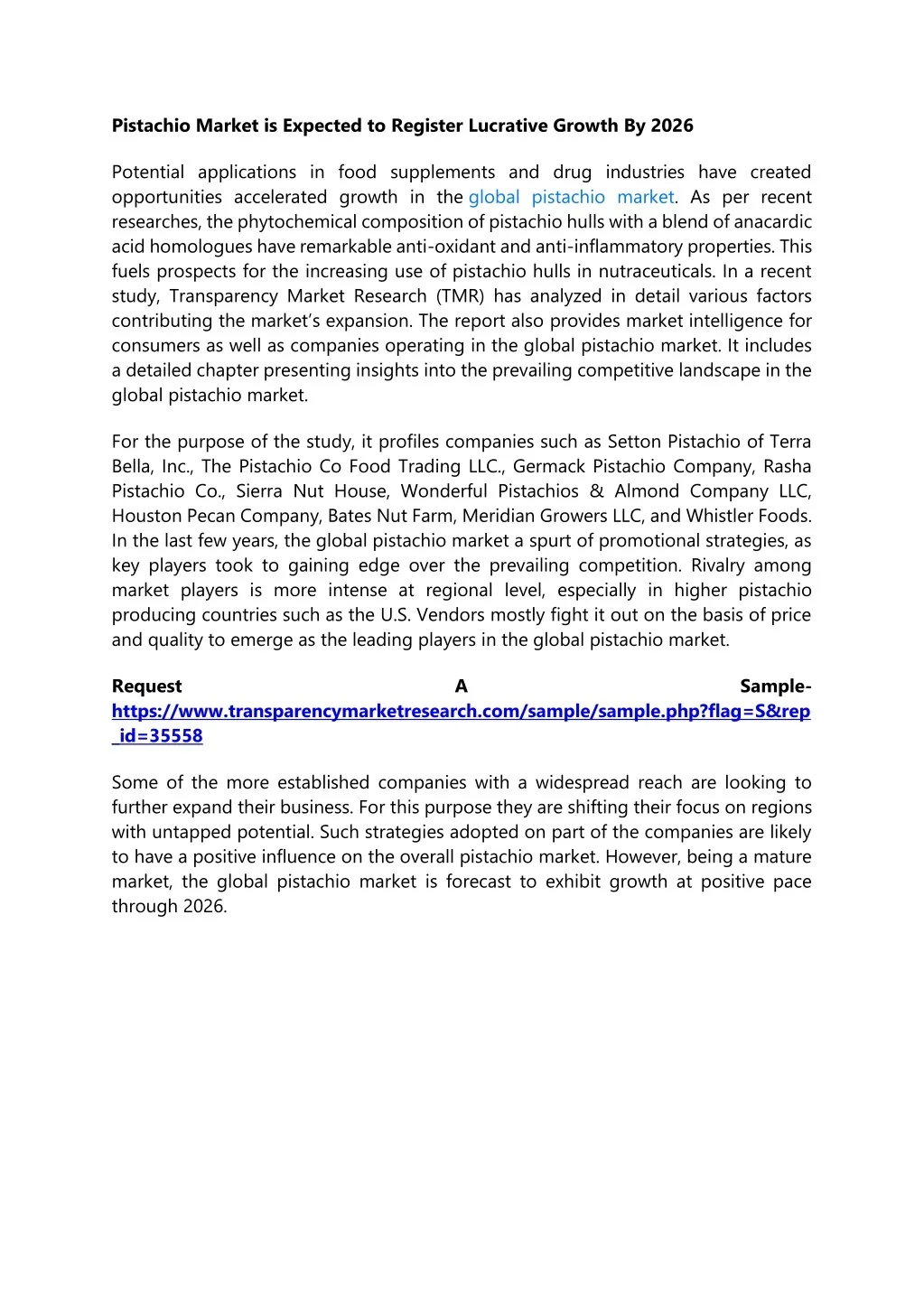 PPT - Pistachio Market is Expected to Register Lucrative Growth By 2026 ...
