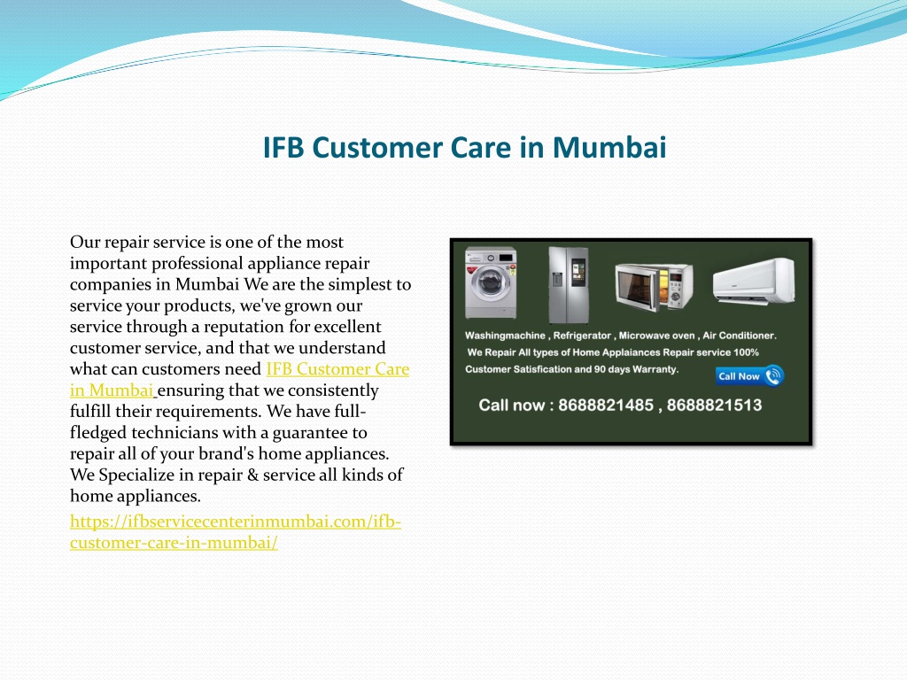 PPT IFB Customer Care in Mumbai PowerPoint Presentation, free