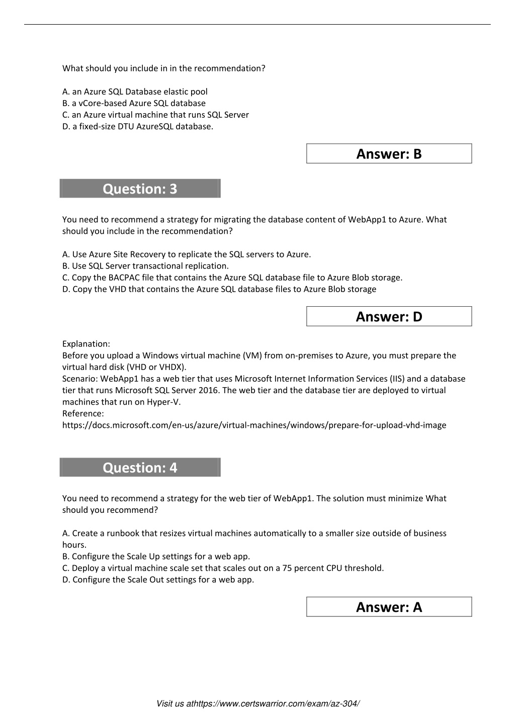 PPT - AZ-304 Exam Practice Study Guides 2021 PowerPoint Presentation Sns-Brigh10