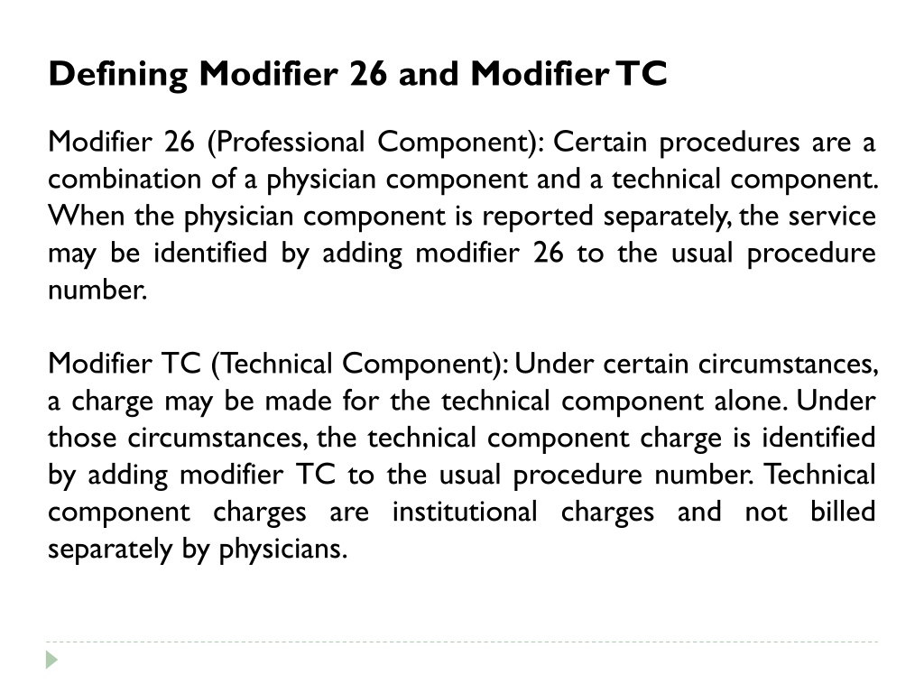 ppt-appropriate-use-of-modifier-26-and-modifier-tc-powerpoint