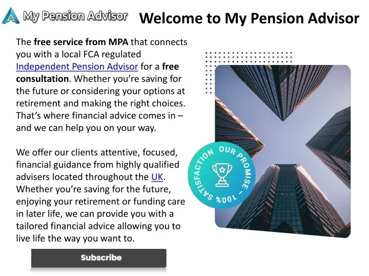 ppt-independent-pension-advisor-financial-advisors-in-uk-powerpoint