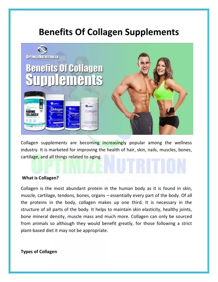 benefits of collagen powder for weight loss