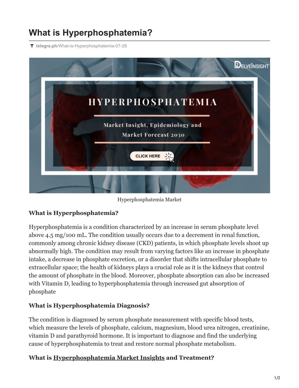 PPT - What is Hyperphosphatemia PowerPoint Presentation, free download ...