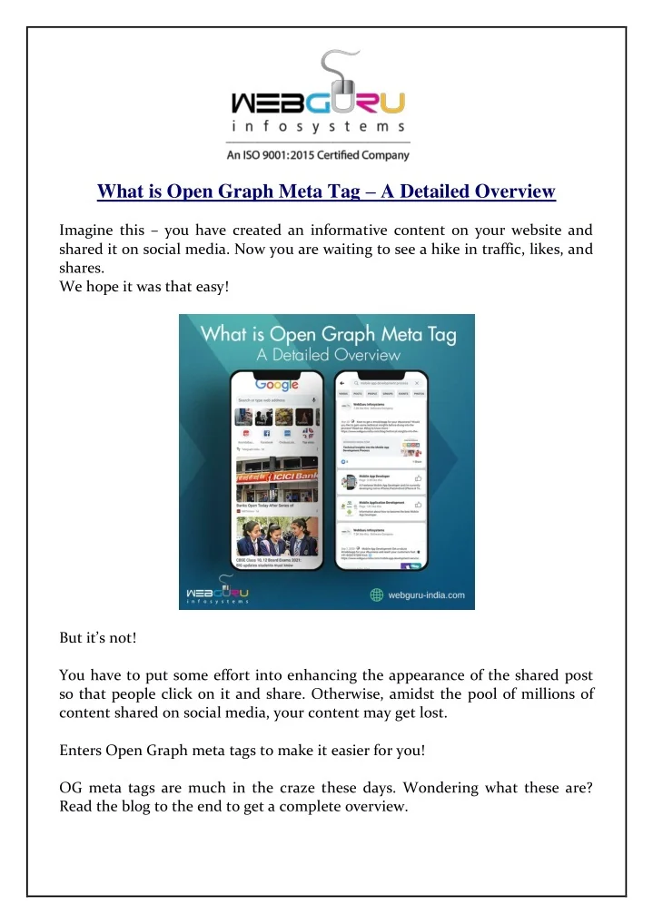 PPT What is Open Graph Meta Tag A Detailed Overview PowerPoint