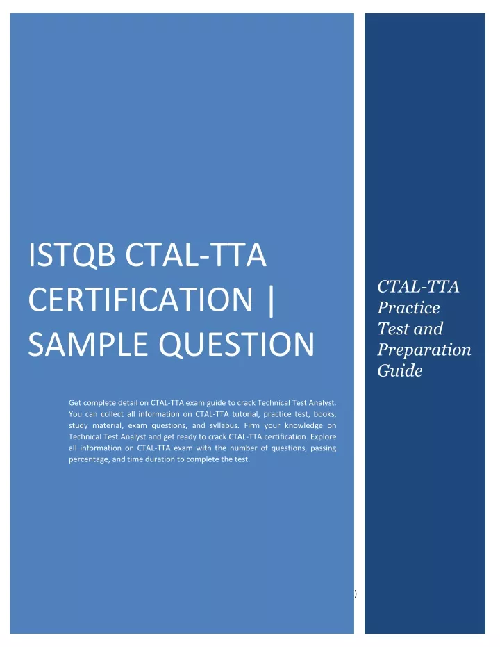 New Exam TTA-19 Materials