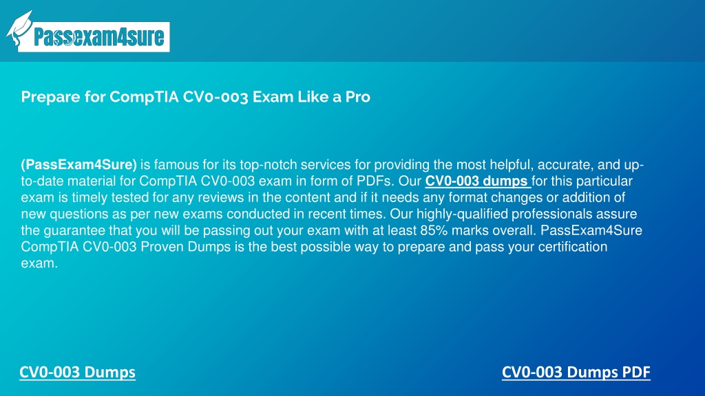 PPT - 100% Free CompTIA CV0-003 Exam With Sample Questions | Verified ...