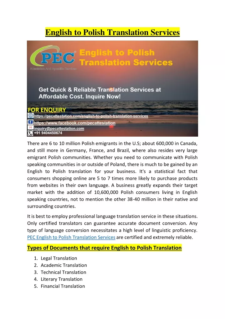 English To Polish Translation Google