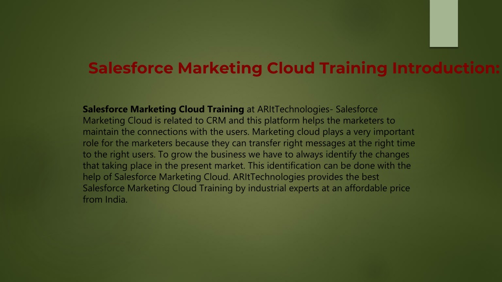 Marketing-Cloud-Intelligence软件版 | Ccsmusic