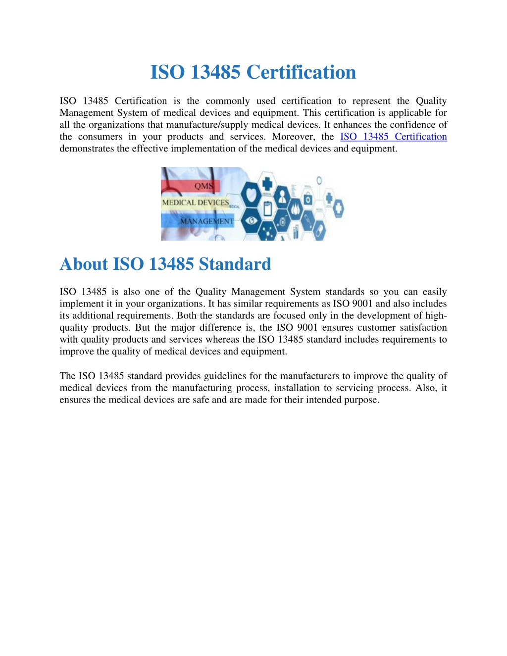 PPT - ISO 13485 standard and its Certification PowerPoint Presentation ...